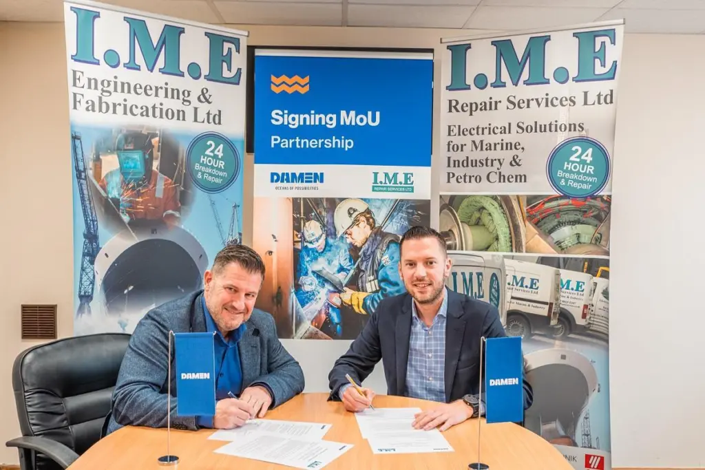 Damen MoU with I.M.E Repair Services