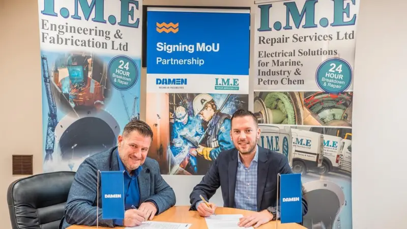 Damen MoU with I.M.E Repair Services