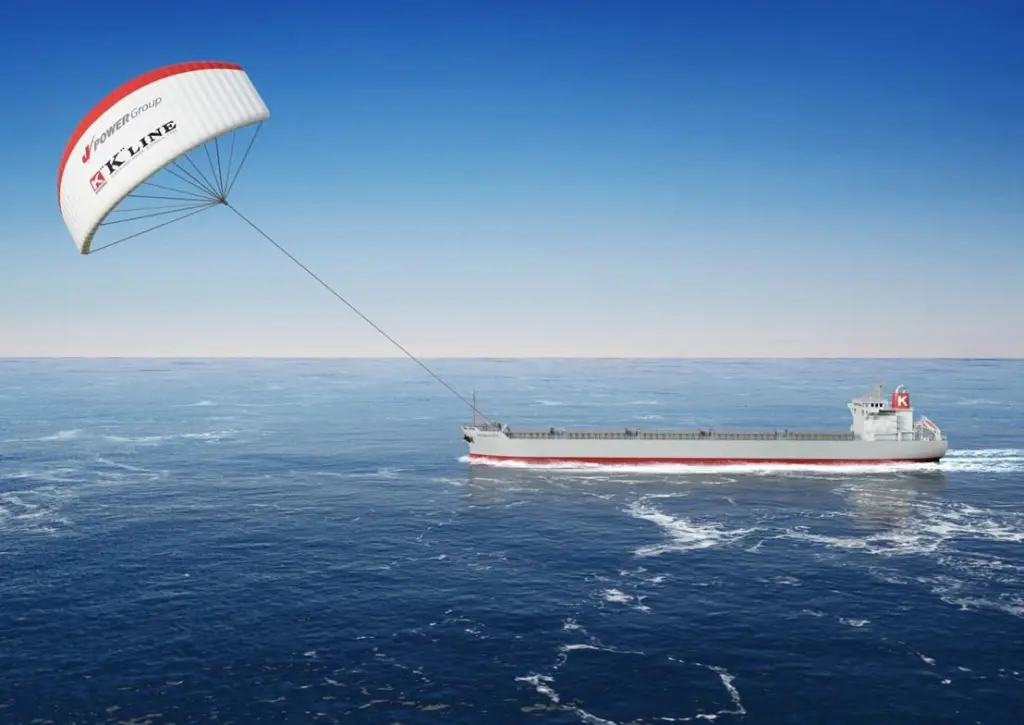 Seawing automated kite system on board the 'Corona Citrus'