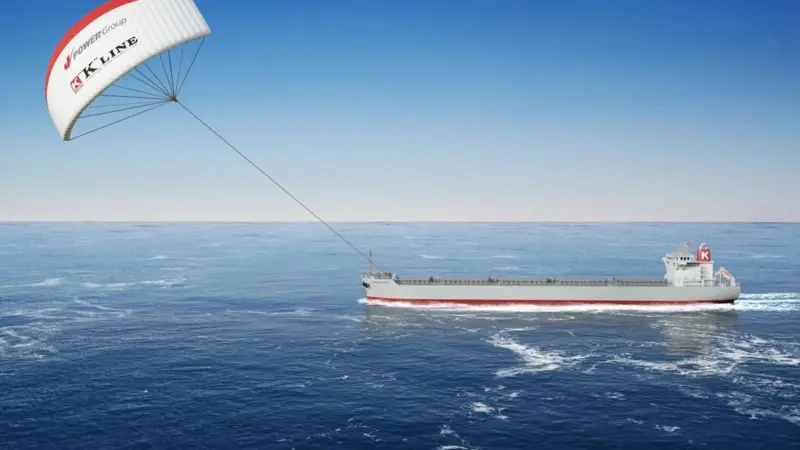 Seawing automated kite system on board the 'Corona Citrus'