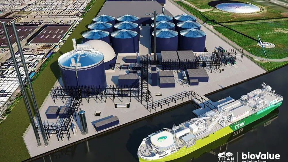 worlds largest biomethane liquefaction plant source Titan