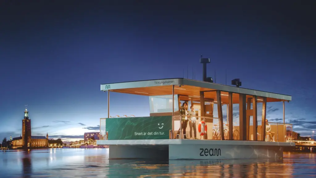 An artist's impression of the world's first self-driving passenger ferry