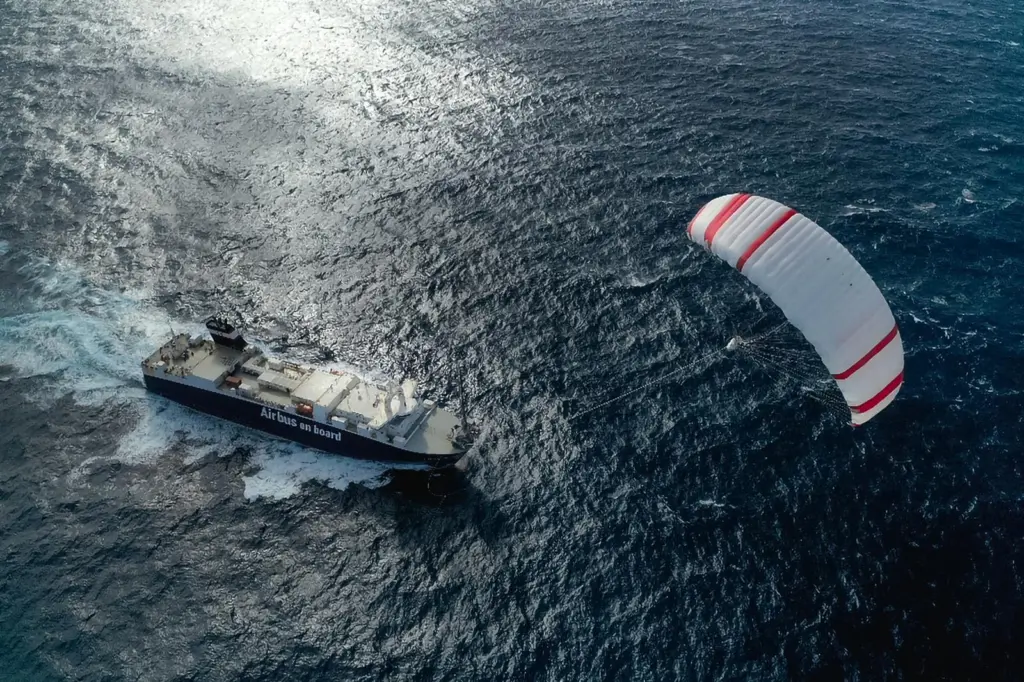 Airseas Seawing onbaord the vessel Ville de Bordeaux