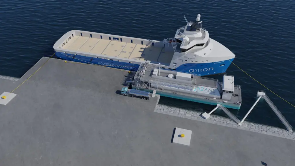 Azane Fuel Solutions - floating ammonia bunkering terminal