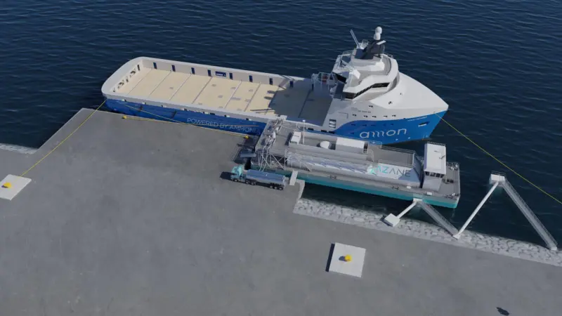 Azane Fuel Solutions - floating ammonia bunkering terminal
