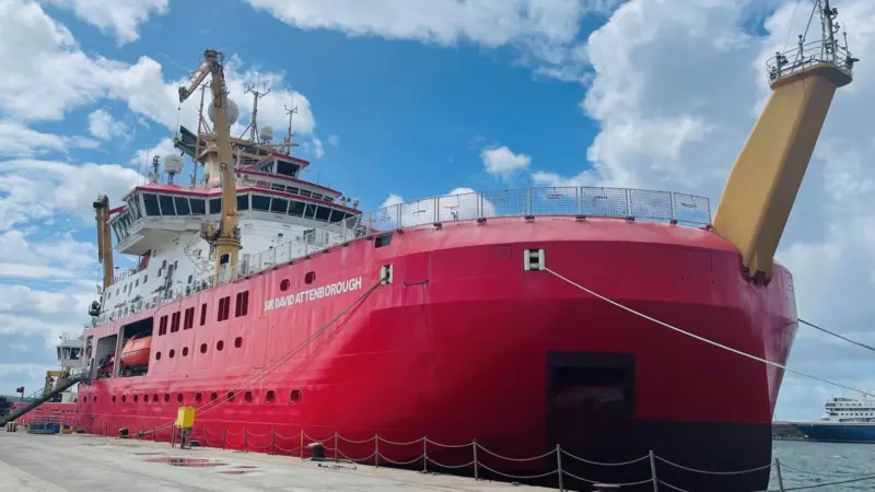The RSS 'Sir David Attenborough' at Rosyth