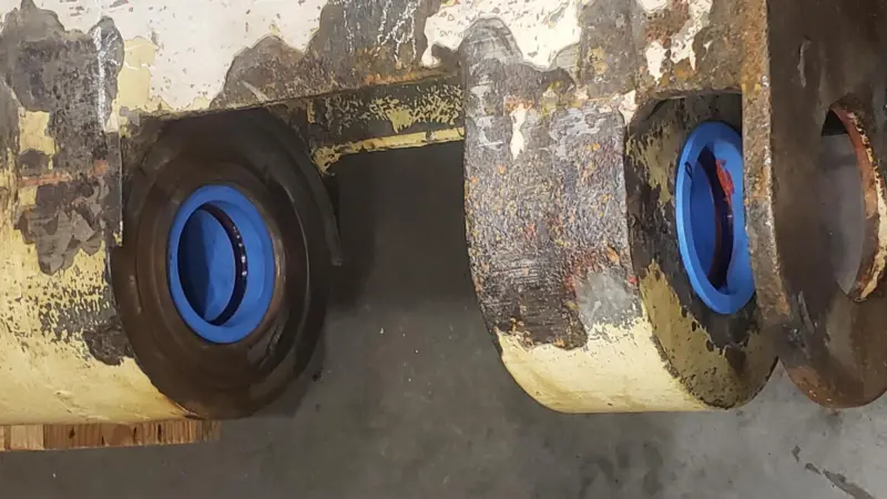 Thorden's ThorPlas-Blue articulating rudder bearings