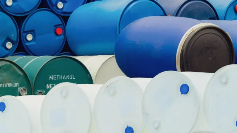 Methanol barrels