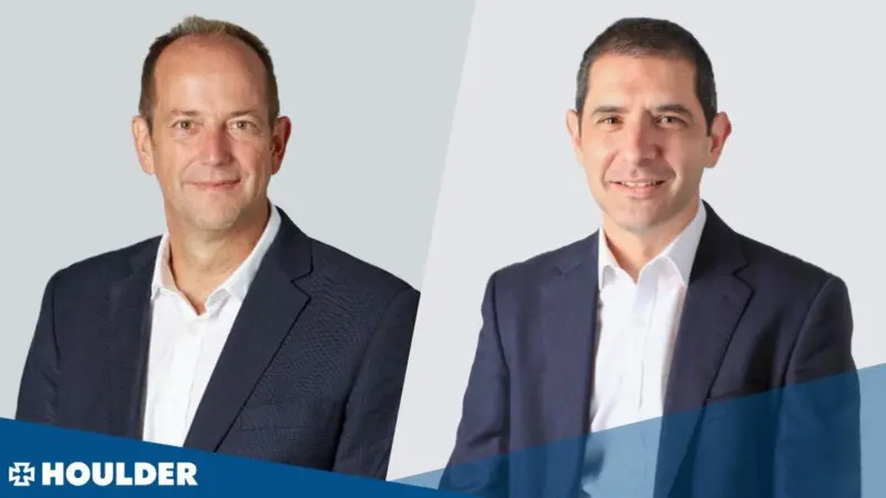 (l-r) Rupert Hare, Houlder CEO and Jonathan Strachan, Houlder CTO