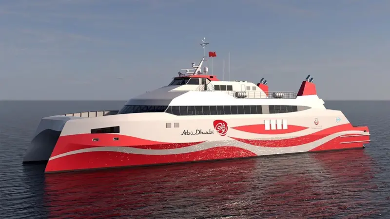 Image of an AD Ports RoPax fast ferry
