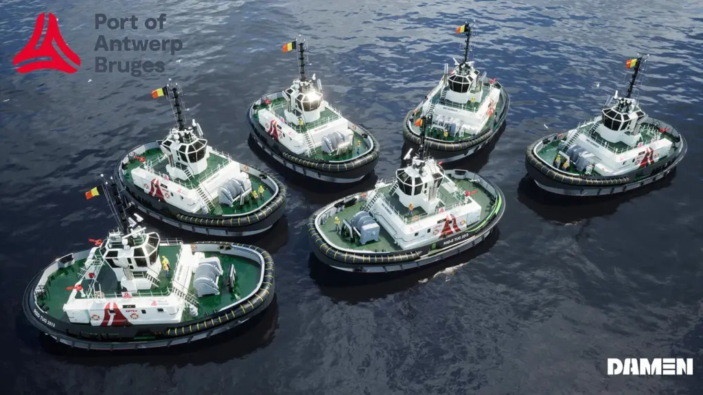 Damen has signed a deal with the Port of Antwerp-Bruges for six new tugs