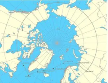 Arctic map