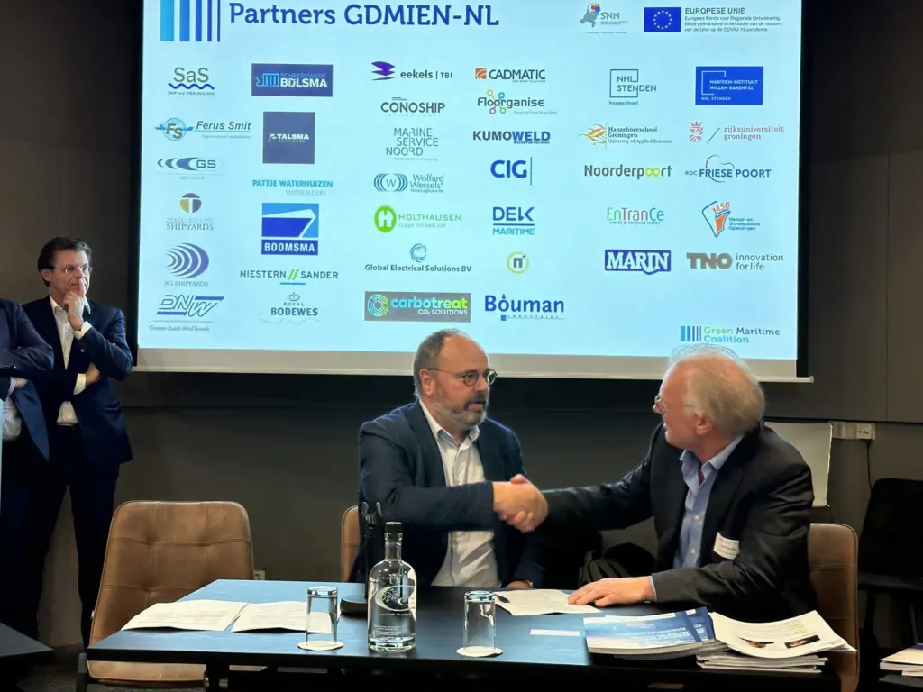 Wilco van Wijck, CEO at Bouman Industries and Geert Dokter, CEO at Conoship International