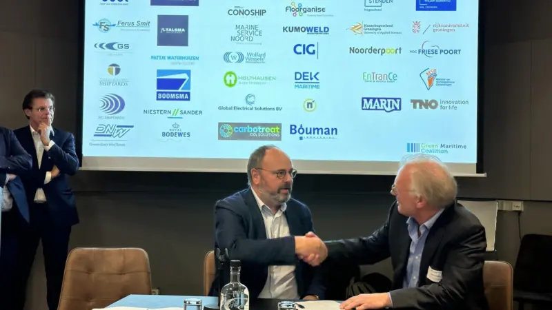 Wilco van Wijck, CEO at Bouman Industries and Geert Dokter, CEO at Conoship International