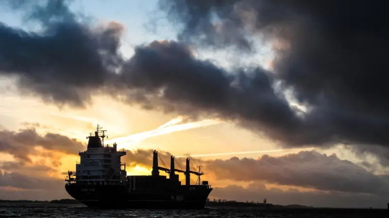 Ship at sea