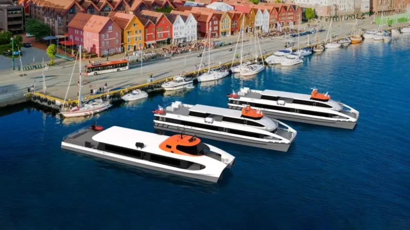 Fjord1's three fast ferries for operation in the Bergen area in Norway