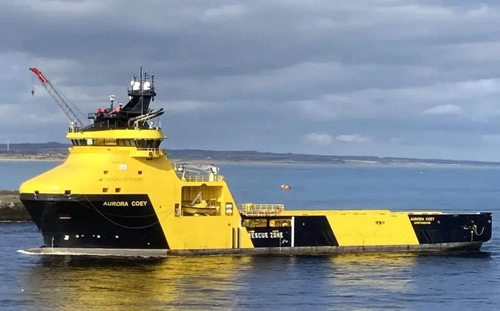 The 'Aurora Coey', one of two Pelagic Partners' PSVs