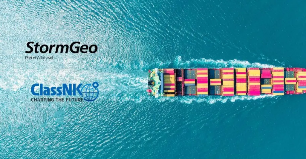 ClassNK and StormGeo Partnership logo