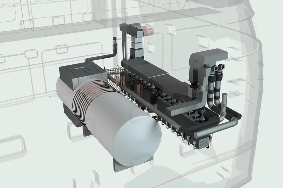 H2 system on board a tanker