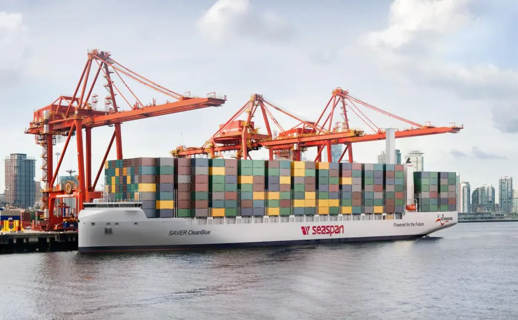 Render of Seaspan feeder ship