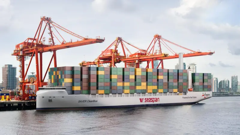 Render of Seaspan feeder ship
