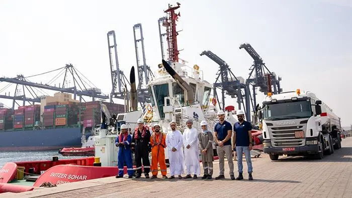 Sohar Port receives the first shipment of biofuel to begin the experimental phase of using this fuel in tug and barge operations