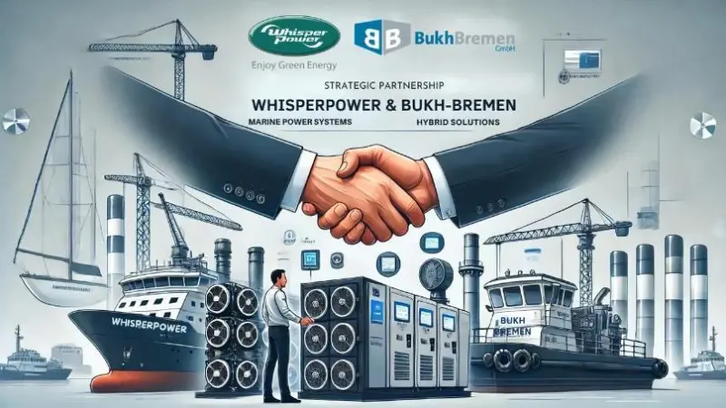 WhisperPower/Bukh-Bremen partnership graphic