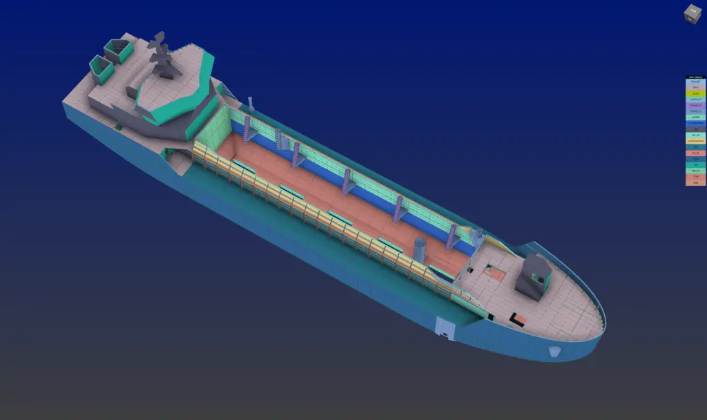 NAPA Steel 3D model created by Damen and approved by BV