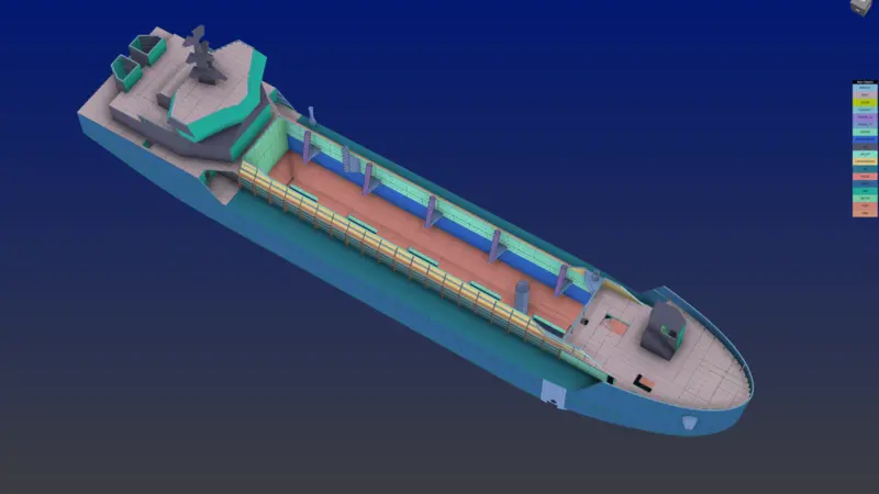NAPA Steel 3D model created by Damen and approved by BV
