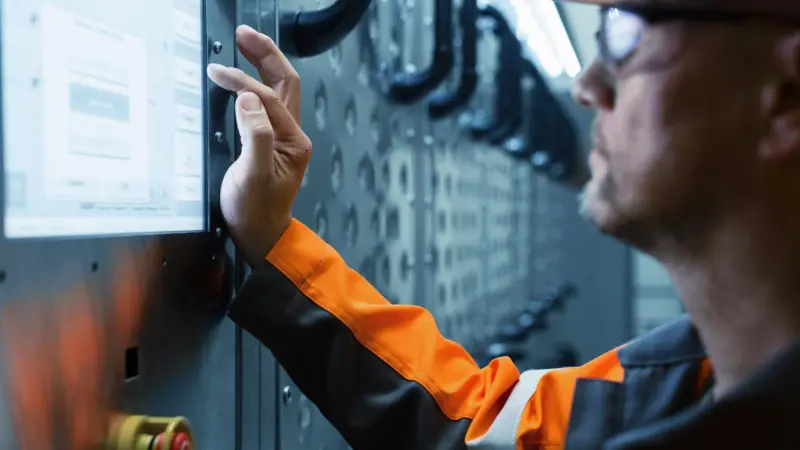 Wartsila engineer at work