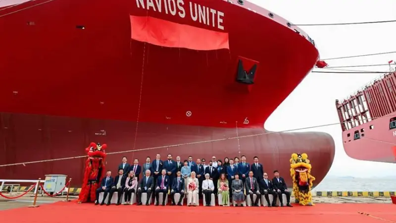 DP World naming ceremony for Navios Unite