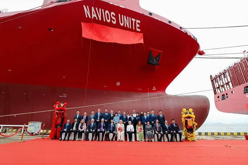 DP World naming ceremony for Navios Unite