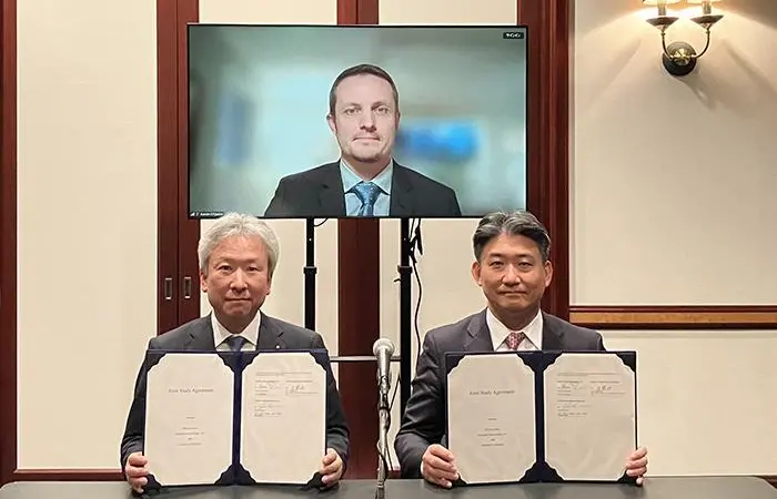 Signing of the agreement between K Line and Hilcorp to explore CCS