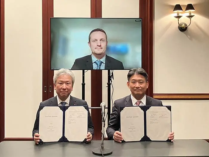 Signing of the agreement between K Line and Hilcorp to explore CCS
