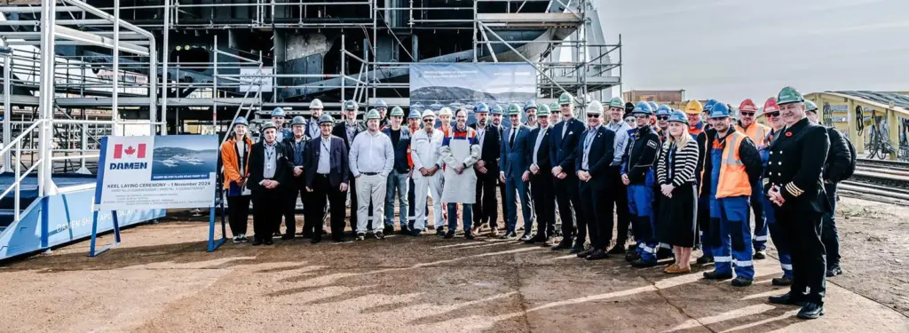Damen keel laying