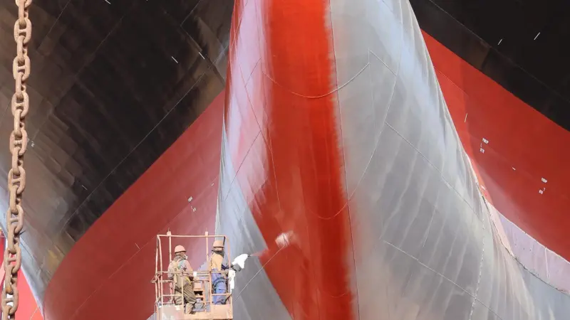 Electrostatic application of PPG hull coatings