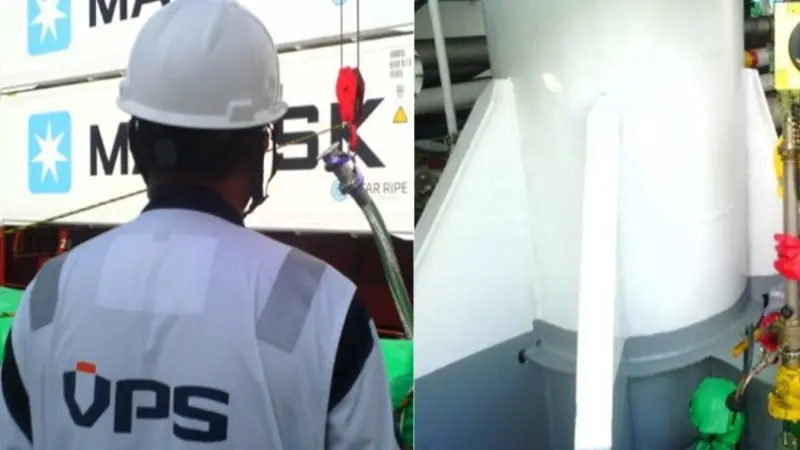 The image shows VPS techniciansat work