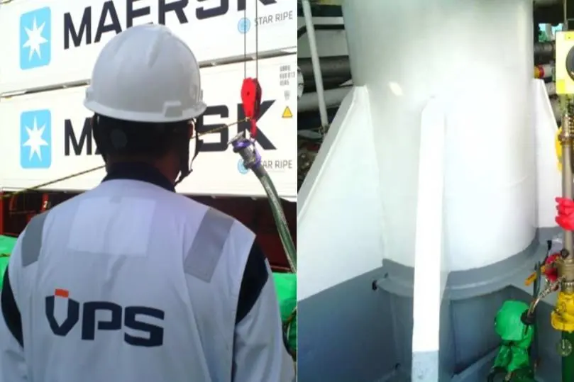 The image shows VPS techniciansat work