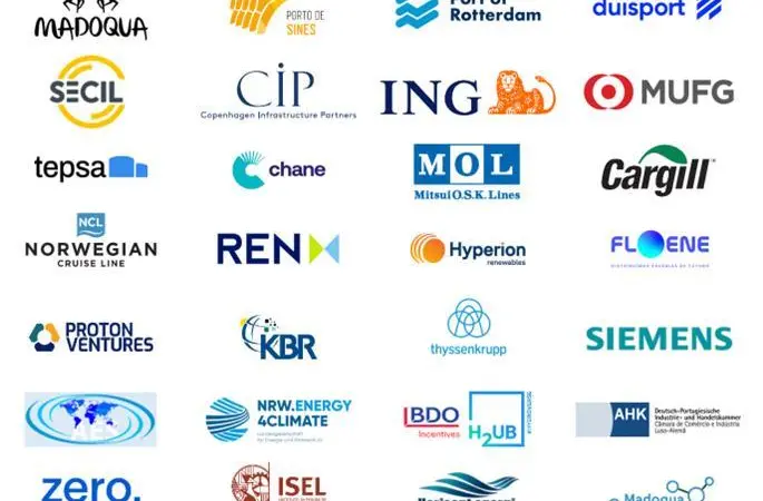 List of of companies who have signed a memorandum of understanding to establish a green shipping corridor between Portugal and northern Europe