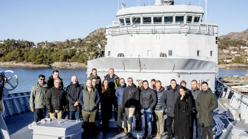 The EU consortia gathered onboard RV North Star at Stord, Norway. (Photo Marius Knutsen)