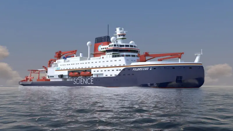 Model picture of the new ‘Polarstern’