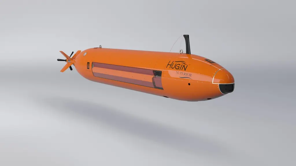 Render of a HUGIN Superior AUV