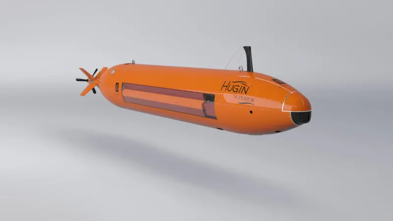 Render of a HUGIN Superior AUV