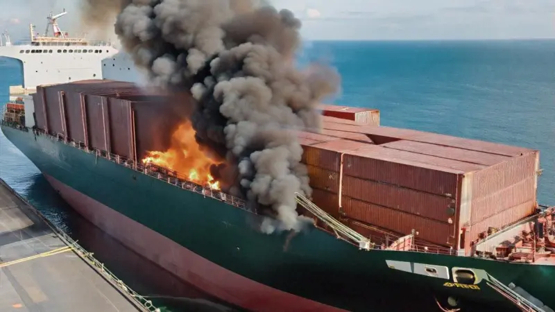 onboard fire