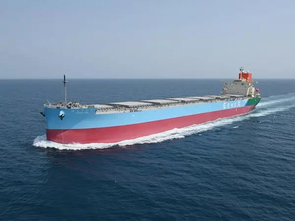 'Hokulink' coal carrier at sea
