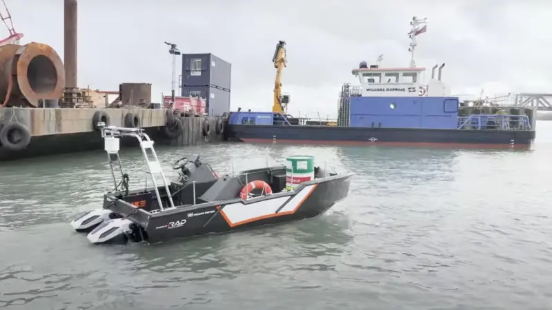 Battery powered vessel in Southampton waters