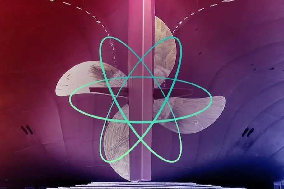 A graphic detailing nuclear propulsion onboard ships