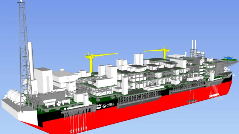 An illustrative image of the Ammonia FPSO