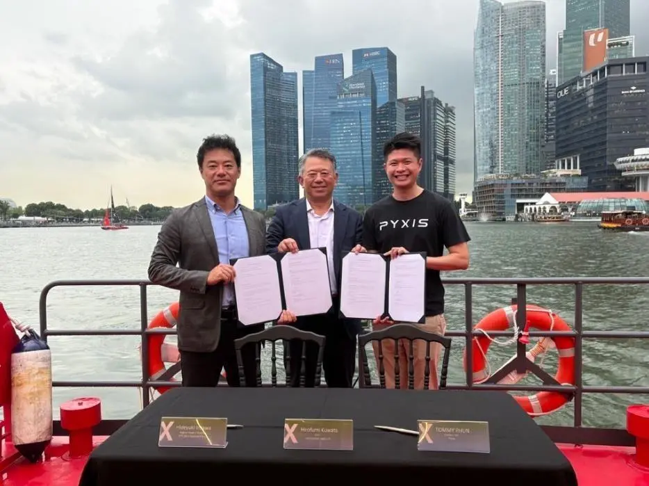 HoA signing ceremony held on one of Pyxis’s EV boats