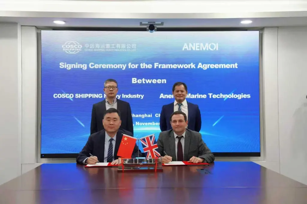 Nick Contopoulos, CCO of Anemoi and Jony Guo, director, Repair & Conversion, Commercial Headquarters of CHI